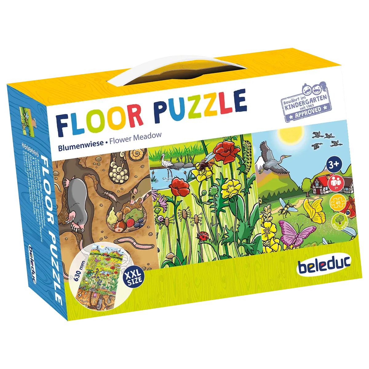 Bodenpuzzle "Entdecke die Blumenwiese"